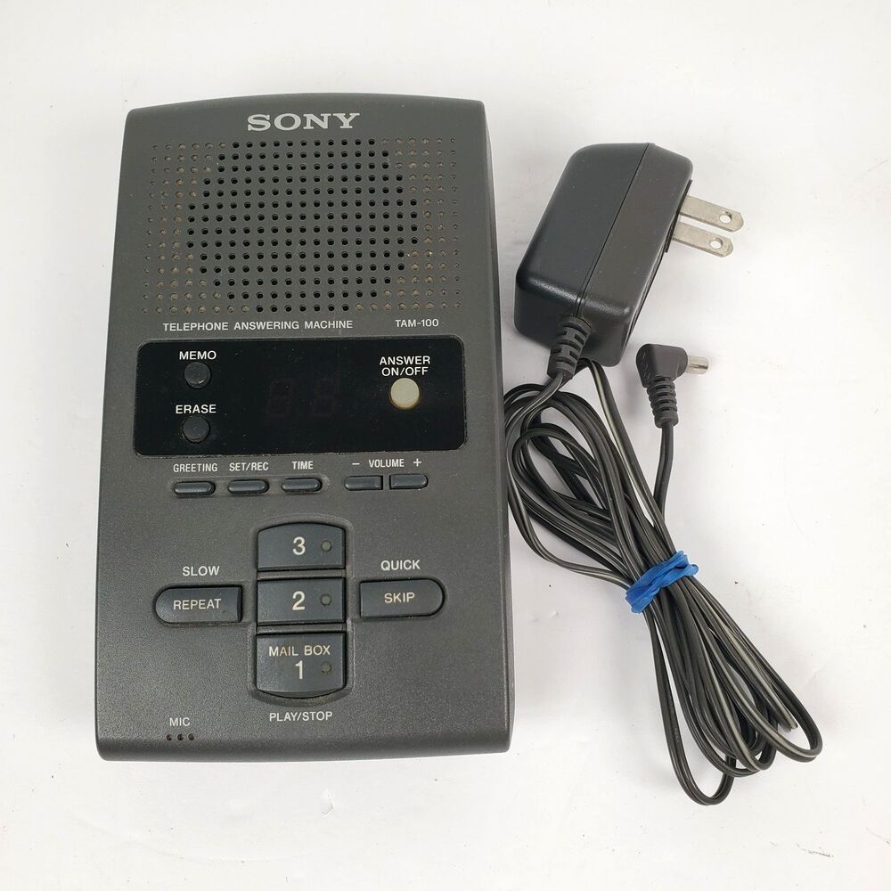 Sony TAM-100 Telephone Answering Machine Tested Working